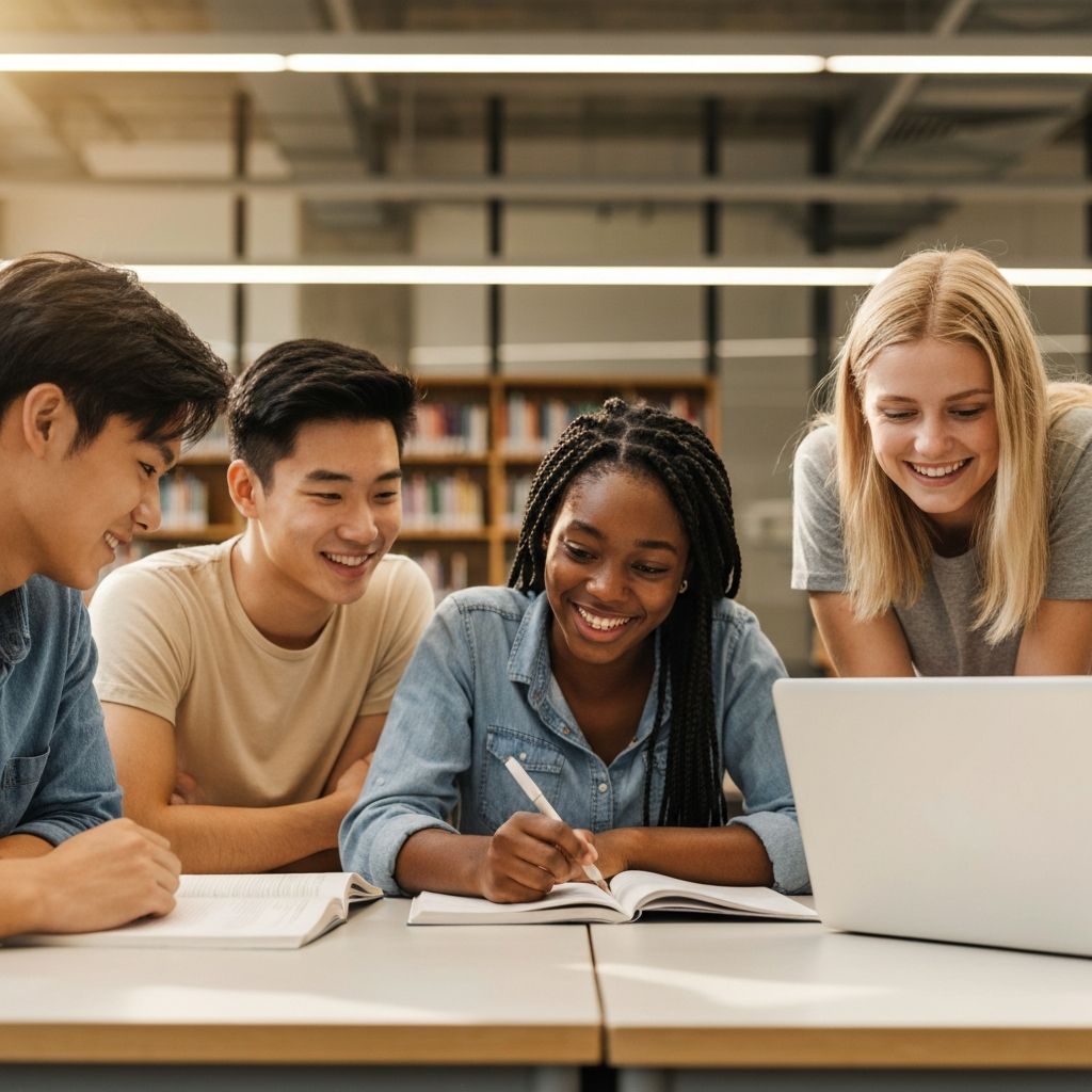 Students achieving IELTS success